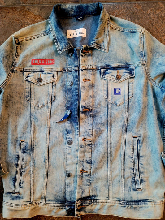 GOLDEN GODS BLACK ENIGMA DIANOND Jean jacket