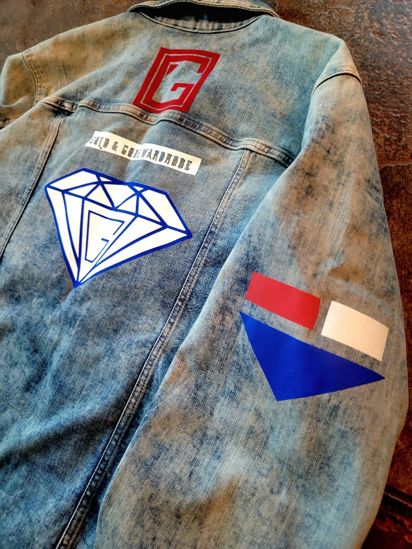 GOLDEN GODS BLACK ENIGMA DIANOND Jean jacket